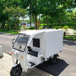 Xe Điện 3 Bánh Chở Hàng Thùng Kín