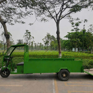 Xe Điện 3 Bánh Thùng Dài Tích Hợp Cầu Dốc Nâng Hạ