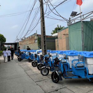 Xe Điện 3 Bánh Thu Gom Rác Chuyên Dụng (2 Phiên Bản)