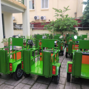 Xe Điện 3 Bánh Chở Hàng Có Bửng Nâng Thủy Lực