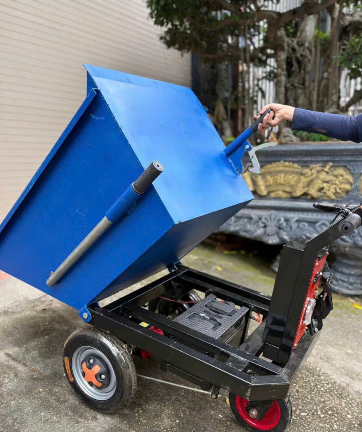 Xe Rùa Điện (Xe Ben Điện Mini 3 Bánh Tự Đổ)
