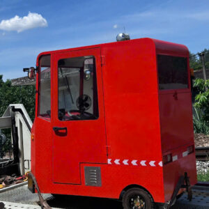 Xe Điện Cứu Hỏa 3 Bánh Cabin Kín Chuyên Dụng