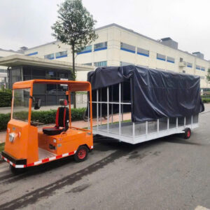 Xe Điện Mini Đầu Kéo Rơ Moóc Thùng Bạt Siêu Dài