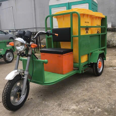 Xe Điện Chở Thùng Rác Nhựa Công Cộng (Thùng Lồng)